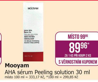 Sérum peeling AHA solution Mooyam
