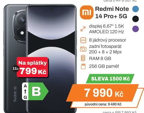 Mobilní telefon Redmi Note 14 Pro+
