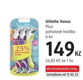 Jednorázová holítka dámská Simply Gillette Venus 3 Plus