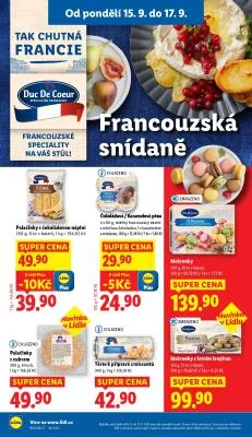 akční leták Lidl 15.9.2025-17.9.2025