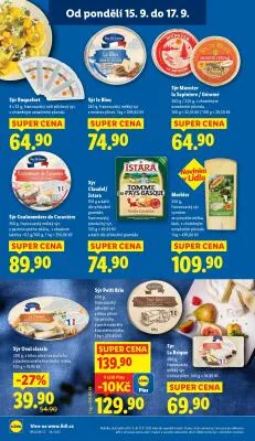 akční leták Lidl 15.9.2025-17.9.2025