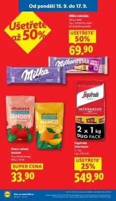 akční leták Lidl 15.9.2025-17.9.2025