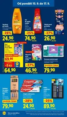 akční leták Lidl 15.9.2025-17.9.2025