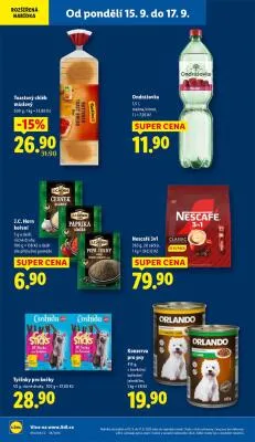 akční leták Lidl 15.9.2025-17.9.2025