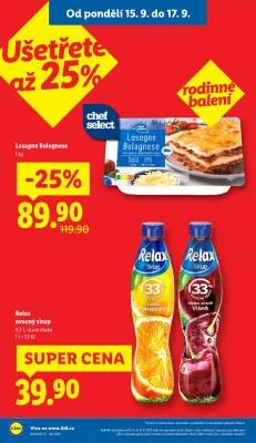 akční leták Lidl 15.9.2025-17.9.2025