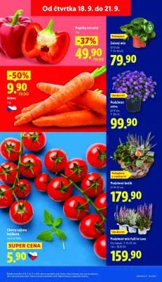 akční leták Lidl 18.9.2025-21.9.2025