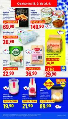 akční leták Lidl 18.9.2025-21.9.2025