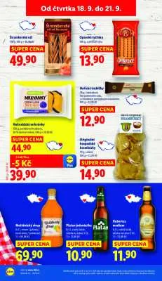 akční leták Lidl 18.9.2025-21.9.2025