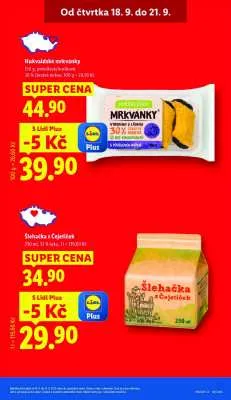 akční leták Lidl 18.9.2025-21.9.2025