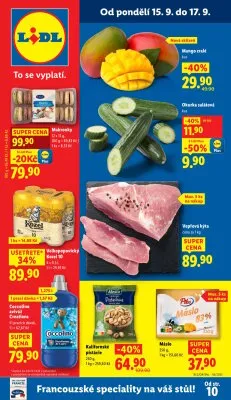akční leták Lidl 15.9.2025-17.9.2025