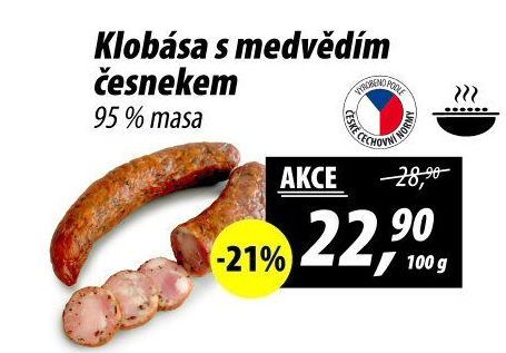 Klobása s medvědím česnekem
