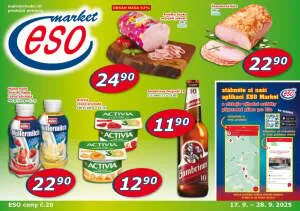 akční leták ESO MARKET 17.9.2025-28.9.2025