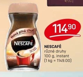 Instantní kávy Nescafé
