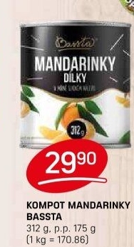 Kompot mandarinky Bassta