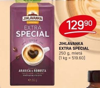 Mletá káva extra speciál Jihlavanka