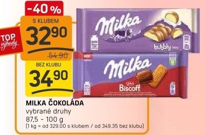 Čokoláda Milka