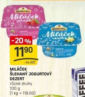Jogurtový dezert Miláček Krajanka