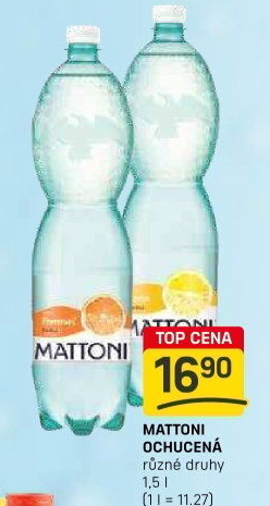 Ochucená voda Mattoni