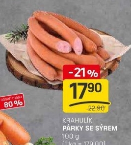 Párky se sýrem Krahulík