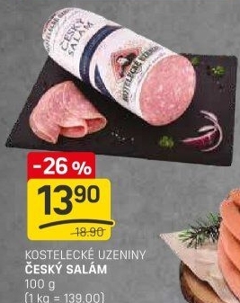 Salám český Kostelecké uzeniny