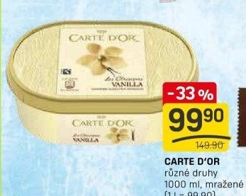 Zmrzlina ve vaničce Carte D'