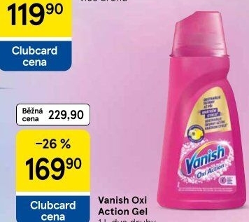 Odstraňovač skvrn gelový Vanish Oxi Action