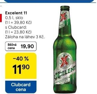 Pivo světlý ležák 11° Excelent