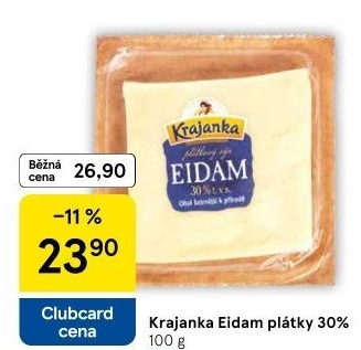 Sýr Eidam 30 % Krajanka