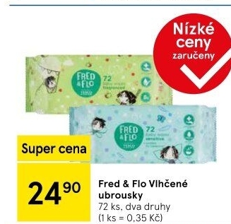 Vlhčené ubrousky Fred&amp