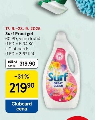 Prací gel Surf