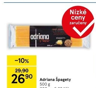 Těstoviny semolinové Adriana