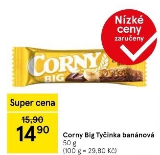 Tyčinka cereální BIG Corny