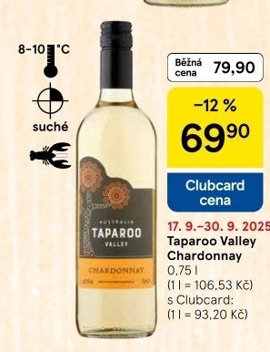 Víno Chardonnay Valley Taparoo