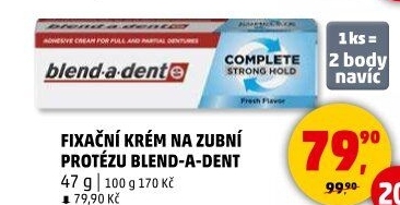 Fixační krém na zubní protézu Blend-a-dent