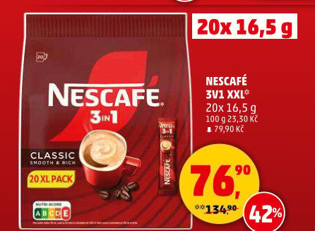 Instantní káva porcovaná 3v1 Nescafé