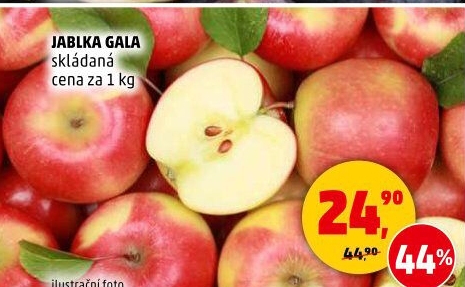 Jablka červená Gala
