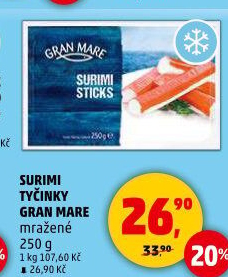 Krabí tyčinky mražené Gran Mare