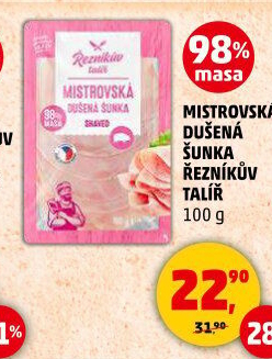 Mistrovská dušená šunka Řezníkův talíř