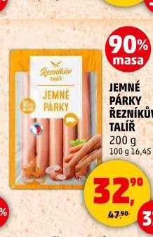 Párky jemné Řezníkův talíř