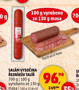 Salám Vysočina Řezníkův talíř