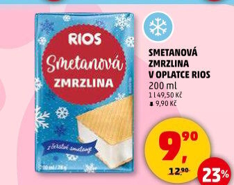 Smetanová zmrzlina Rios