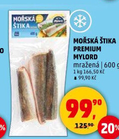 Štika mořská kuchaná mražená Premium Mylord