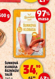 Šunková klobása Řezníkův talíř