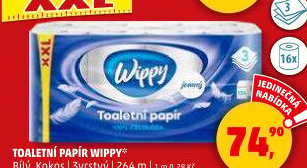 Toaletní papír 3vrstvý Wippy