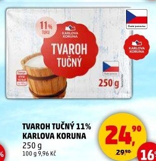 Tvaroh tučný Karlova Koruna