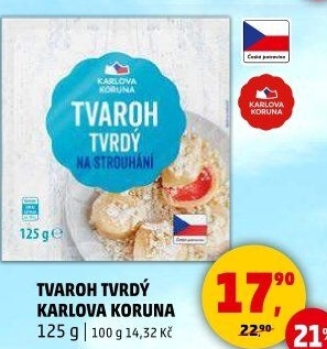 Tvaroh tvrdý Karlova Koruna