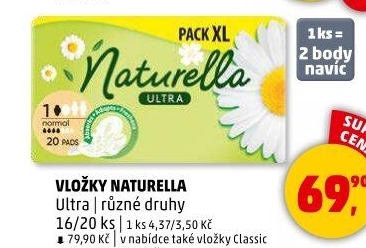 Vložky dámské Classic Naturella