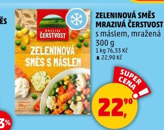 Zeleninová směs s máslem mražená Mrazivá Čerstvost
