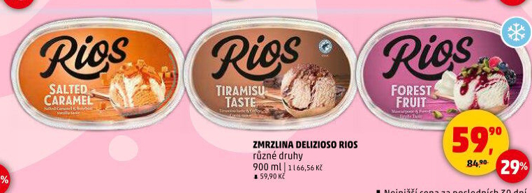 Zmrzlina ve vaničce Delizioso Rios