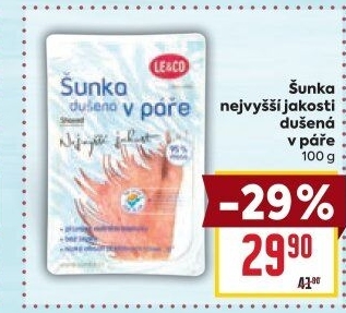 Šunka dušená nejvyšší jakosti LE&amp